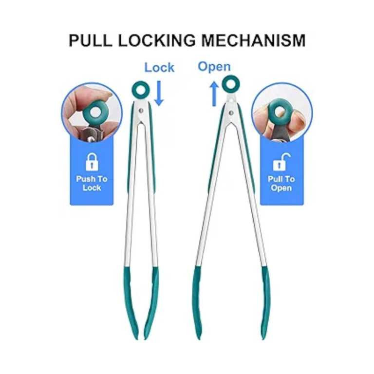 انبر آشپزی شنگیا مدل قفل دار طرح سیلیکونی