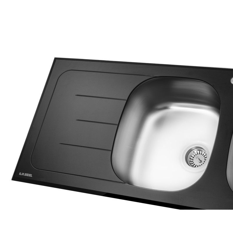 سینک ظرفشویی ایلیا استیل مدل 8011 روکار سینک ظرفشویی ایلیا استیل مدل 8011 روکار