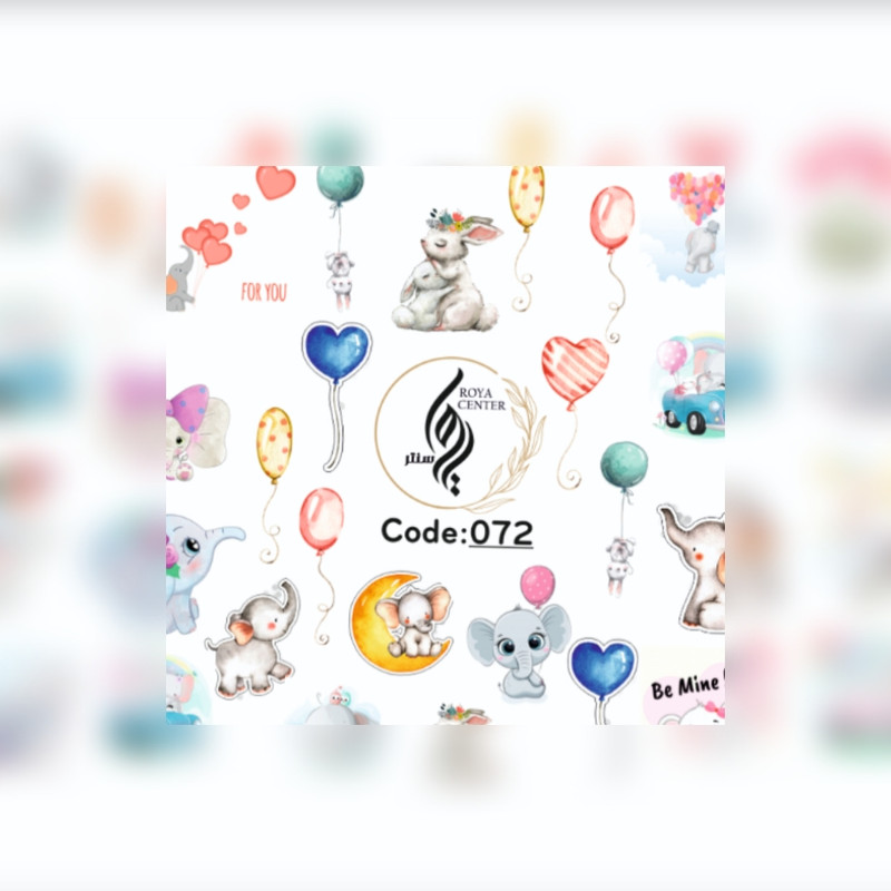 برچسب لنز ناخن مدل 072 برچسب لنز ناخن مدل 072