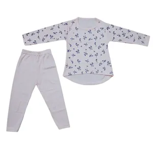 ست تی شرت آستین بلند و شلوار دخترانه مدل 115