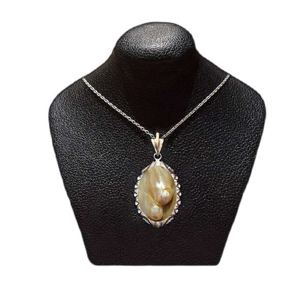 گردنبند نقره زنانه مدل مروارید