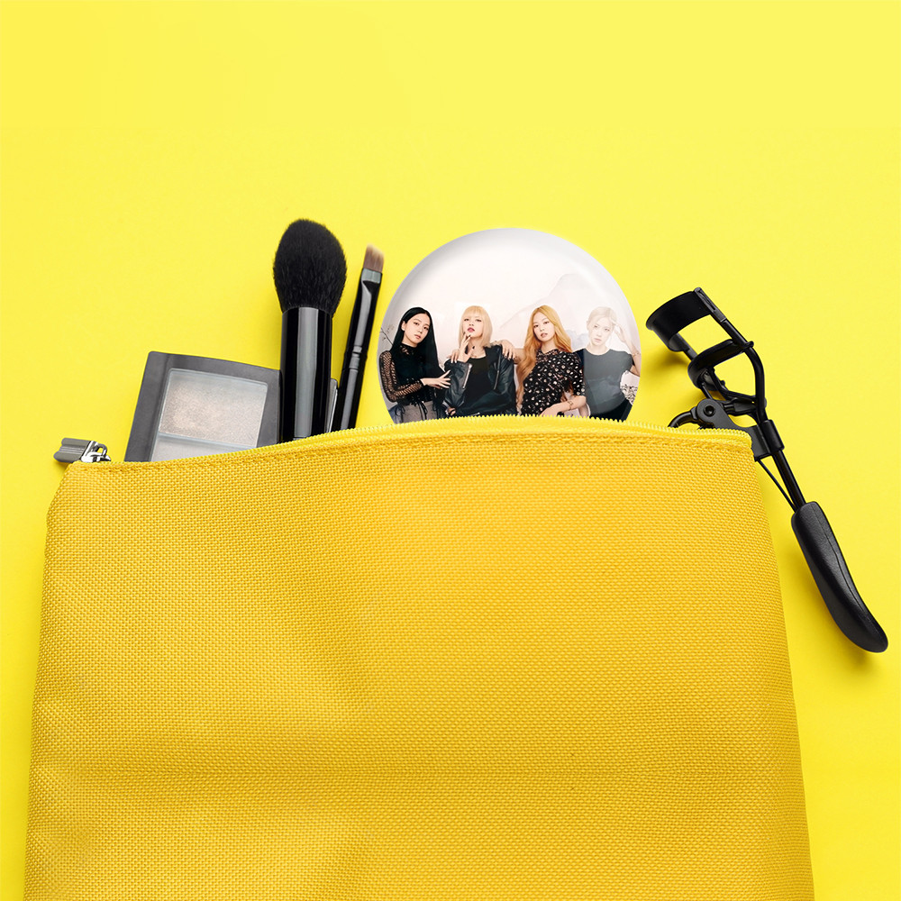 آینه جیبی خندالو مدل گروه بلک پینک Black Pink  کد 16685