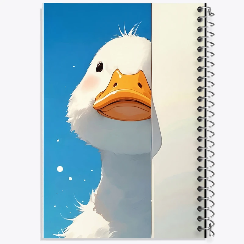 دفتر شطرنجی 50 برگ خندالو طرح اردک کیوت کد N3823