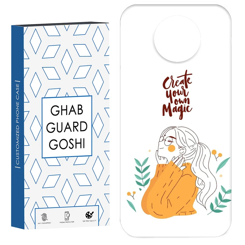 کاور قاب گارد گوشی طرح دخترانه کد Dimo-050 مناسب برای گوشی موبایل شیائومی Redmi Note 9T