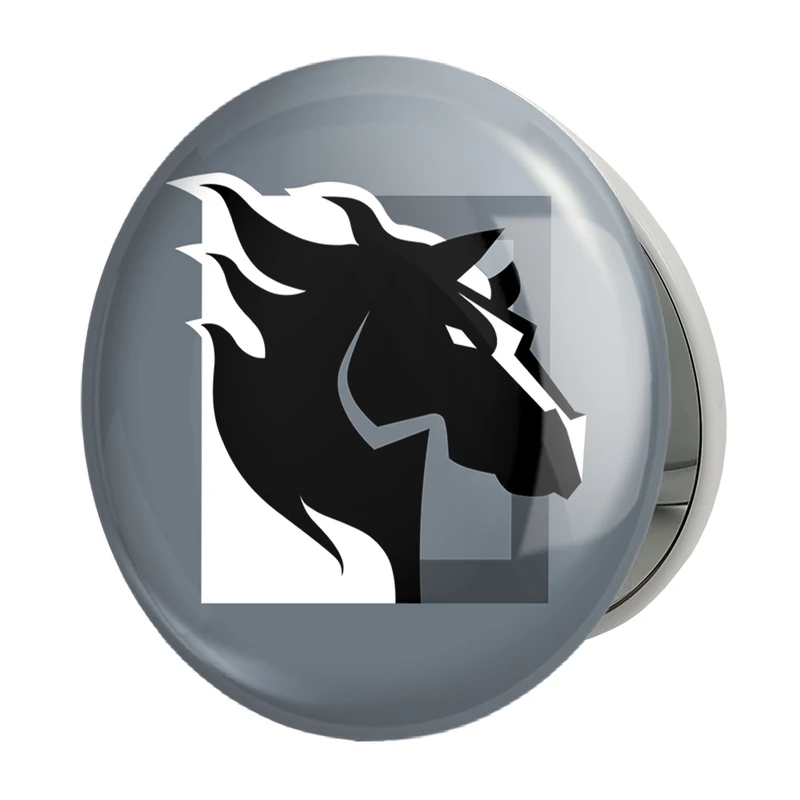 آینه جیبی خندالو طرح  maverick بازی رینبو سیکس سیج  مدل تاشو کد 30324