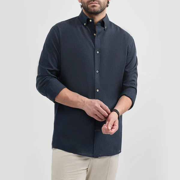 پیراهن آستین بلند مردانه کروم مدل 2510108