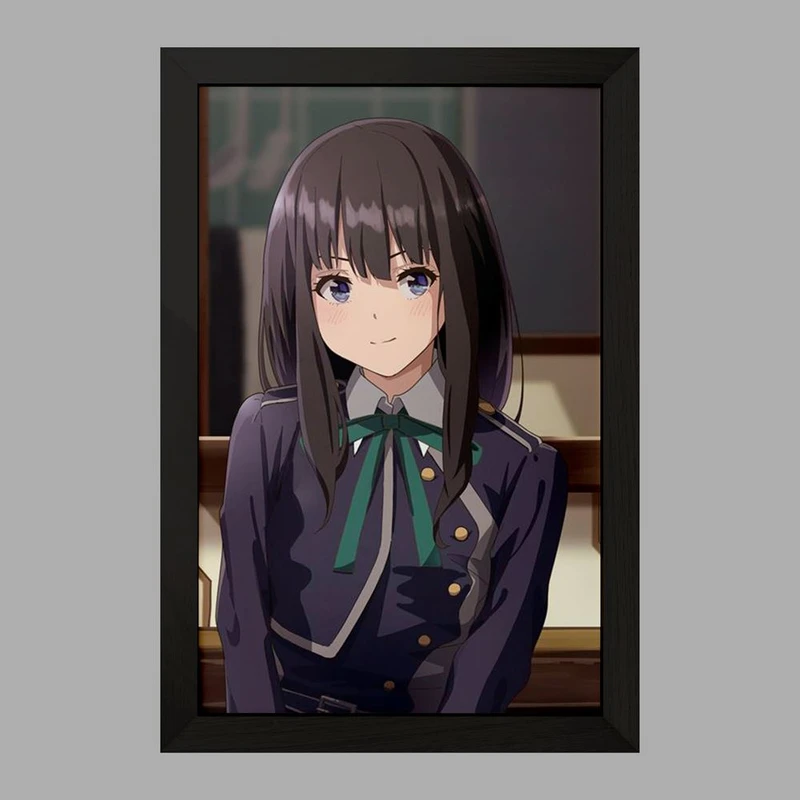 تابلو خندالو مدل تاکینا انیمه لیکوریس ریکویل Lycoris Recoil  کد 23069