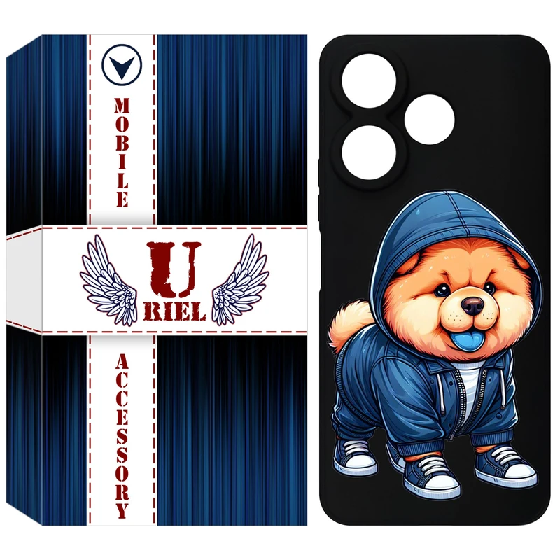 کاور یوریل قاب مدل KSH کد 65 طرح سگ آبی مناسب برای گوشی موبایل شیائومی Redmi 13 4G / Redmi 13 5G / Poco M6 4G