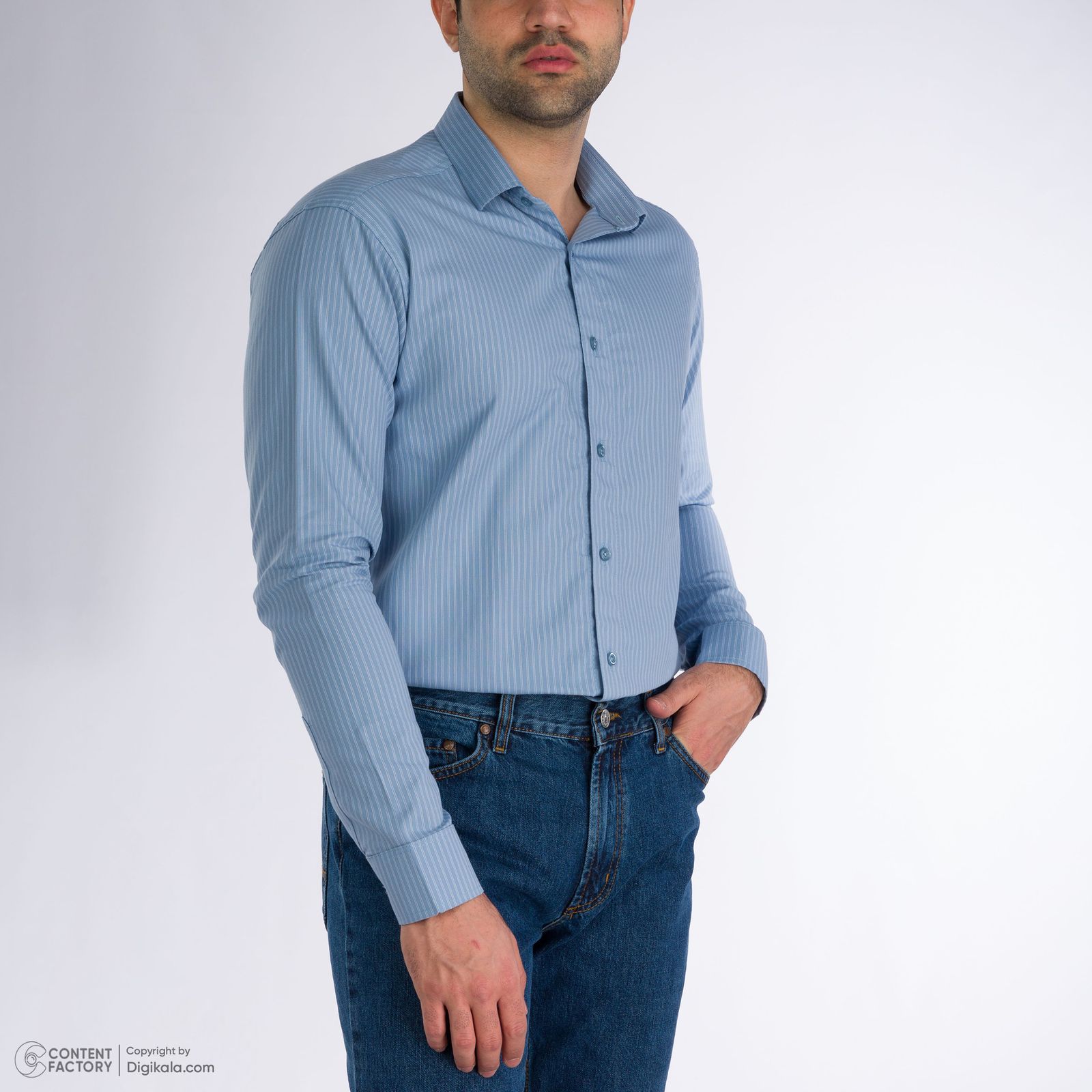 پیراهن آستین بلند مردانه باینت مدل 2261715-50 -  - 7