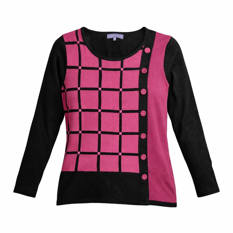 پلیور یقه گرد زنانه مدل ماریل