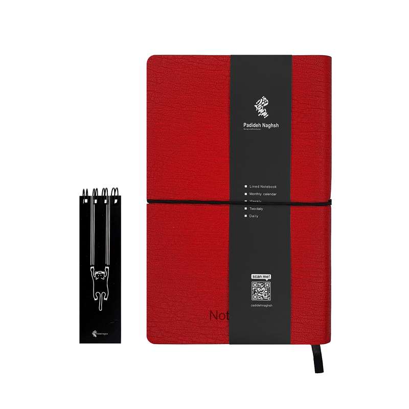 دفتر یادداشت پدیده نقش مدل جلد نرم ترمو طرح mini bell به همراه دفترچه یادداشت