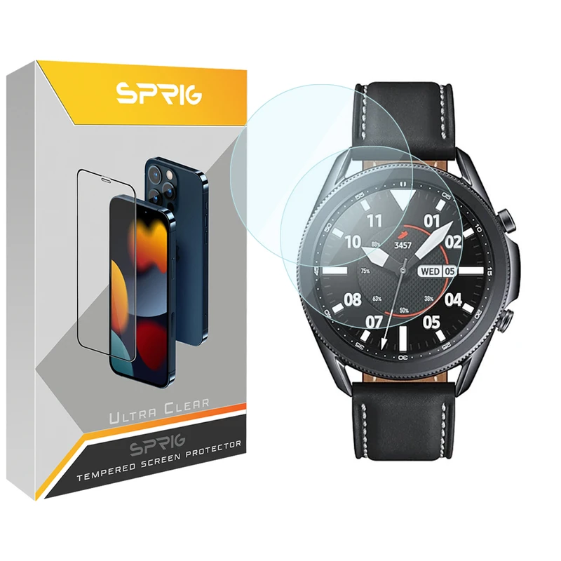 محافظ صفحه نمایش اسپریگ مدل SPG مناسب برای ساعت هوشمند سامسونگ Galaxy Watch 3 45mm بسته دو عددی