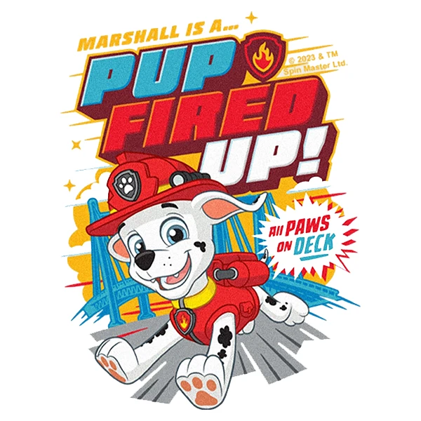 استیکر پارچه و لباس پاد آفرین طرح کارتونی سگ های نگهبان کد 4238