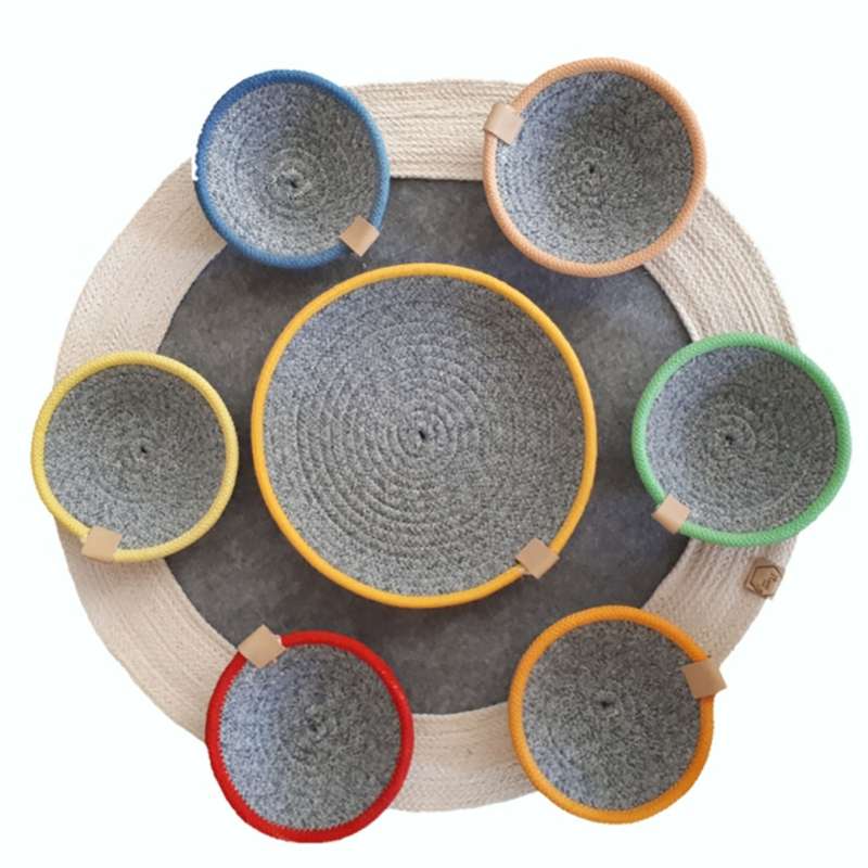 مجموعه ظروف هفت سین 8 پارچه مدل s84