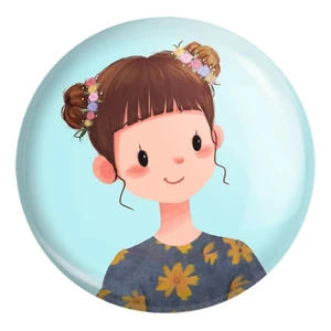 پیکسل خندالو طرح دخترانه فانتزی کد 25738 مدل بزرگ