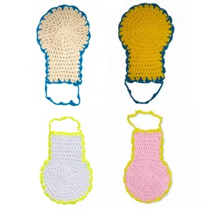 لیف دستباف حمام مدل 005 بسته 4 عددی