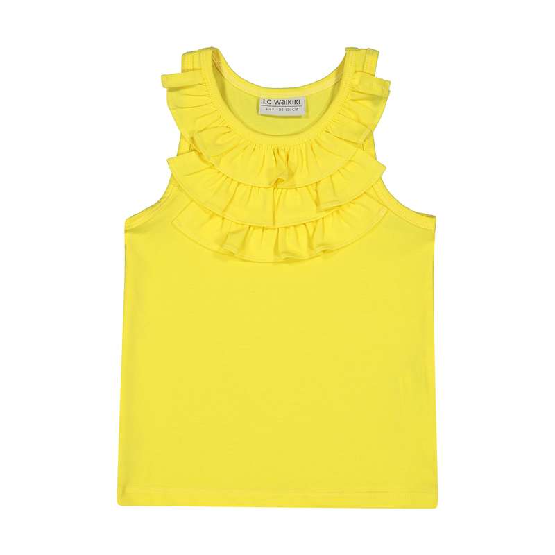 تاپ دخترانه ال سی وایکیکی مدل 0SJ553Z4-FYP-YELLOW