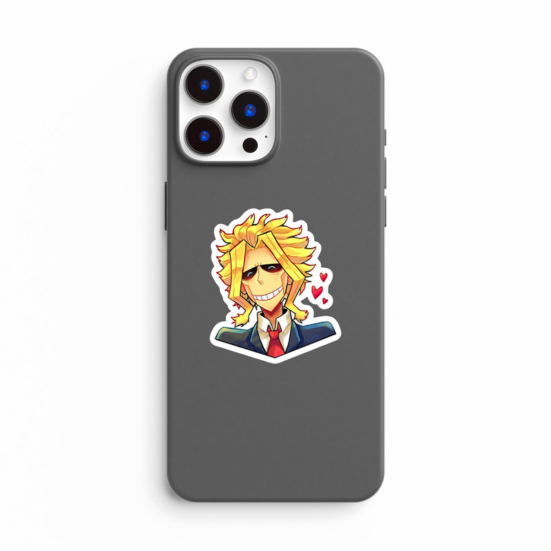 استیکر لپ تاپ و موبایل بووم طرح انیمه My Hero Academy مدل Allmight کد SM8