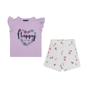 ست تی شرت آستین کوتاه و شلوارک دخترانه تودوک مدل 2151612-60