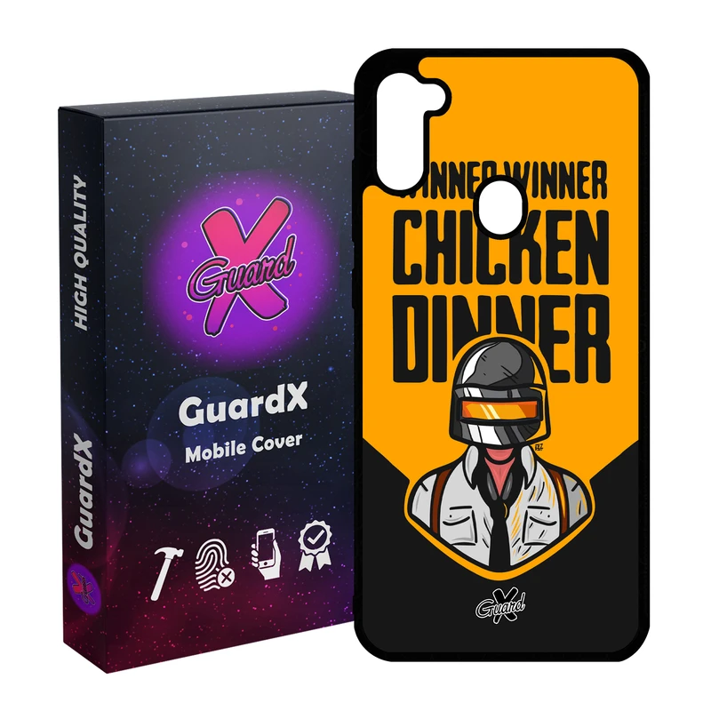 کاور گارد ایکس طرح Pubg مدل Glass10182 مناسب برای گوشی موبایل سامسونگ Galaxy A11 / M11