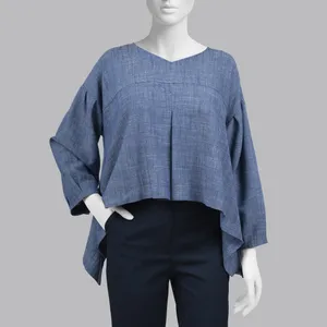 بلوز آستین بلند یقه هفت زنانه سرژه مدل 204662