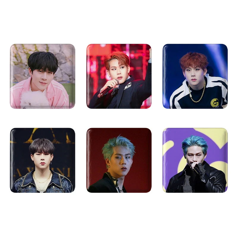 مگنت خندالو طرح جوهان گروه مانستا اکس MONSTA X کد 1262A مجموعه 6 عددی