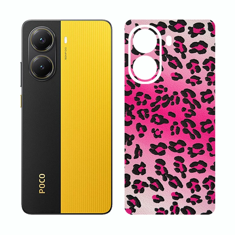 برچسب پوششی ریمکس مدل Cover طرح پلنگی مناسب برای گوشی موبایل شیائومی Poco X7 Pro