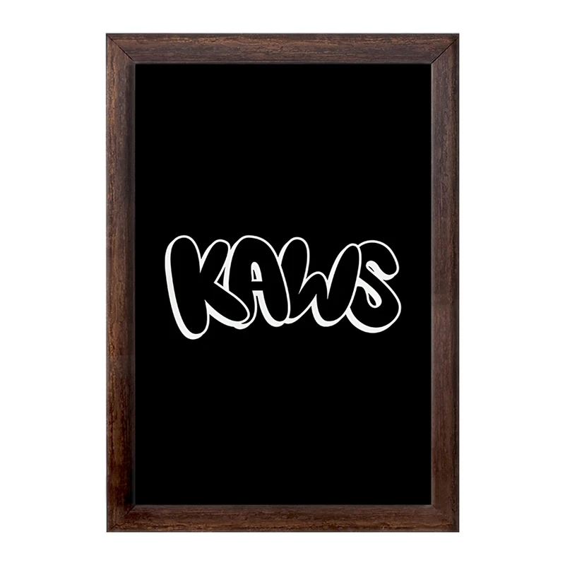 تابلو خندالو طرح عروسک کاز (kaws) کد F4002