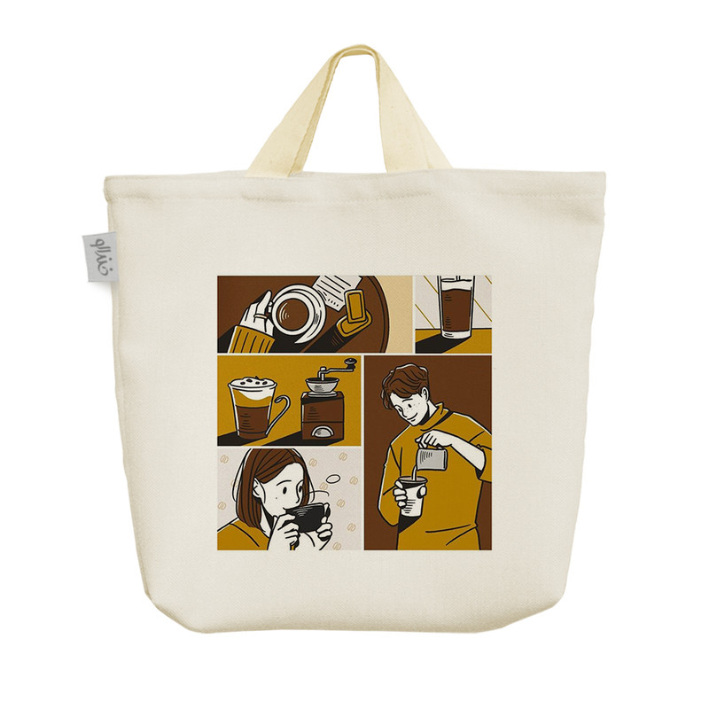 ساک خرید خندالو مدل Coffee کد H1544