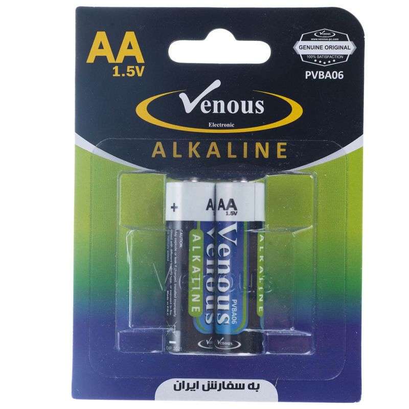 باتری قلمی ونوس مدل Alkaline01 بسته 2 عددی