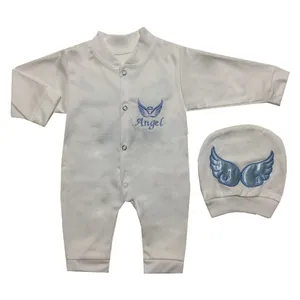 ست سرهمی و کلاه نوزادی مدل فرشته کد 600