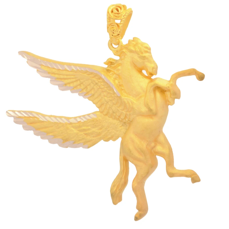 آویز گردنبند طلا 18 عیار زنانه طلای مستجابی طرح اسب کد 86541