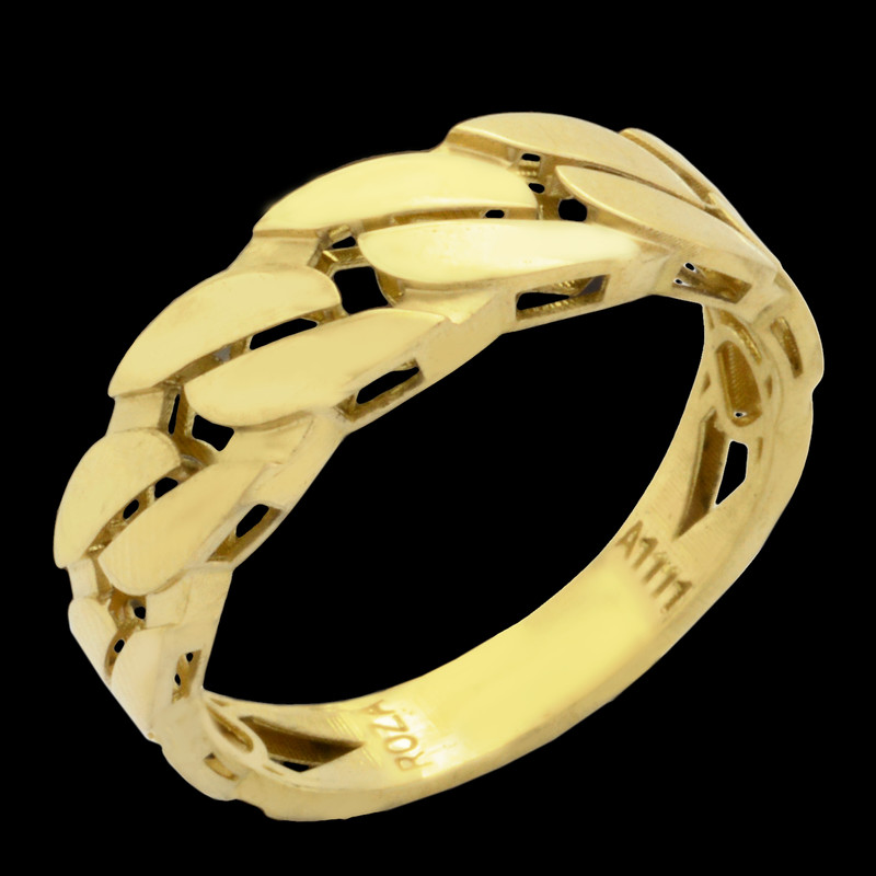 انگشتر طلا 18 عیار زنانه طلای مستجابی کد cr53