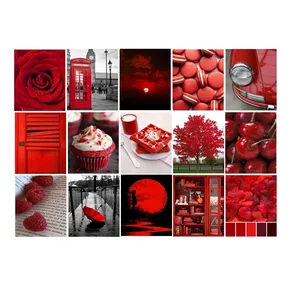 برچسب مدل مات و نیمه شفاف طرح آلبالو کد 01 مجموعه 15 عددی