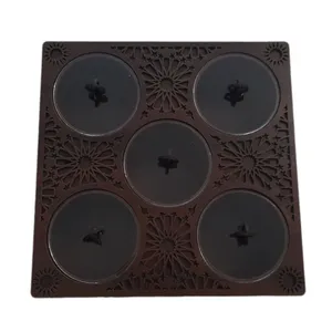 جعبه پذیرایی طرح خاتم پنج خانه