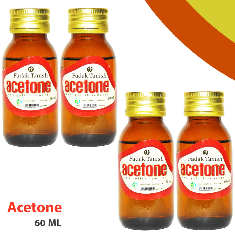 استون لاک پاک کن فدک تانیش مدل Gl حجم 60 میلی لیتر مجموعه 4 عددی