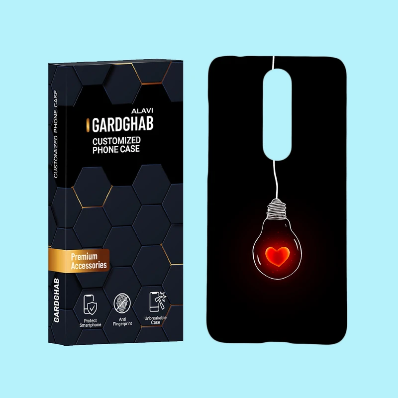 کاور گارد قاب علوی مدل عاشقانه مناسب برای گوشی موبایل نوکیا 5.1 Plus