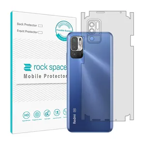 Transparent Rockspace HyGEL model back protector suitable for Xiaomi Redmi Note 10 5G mobile phone