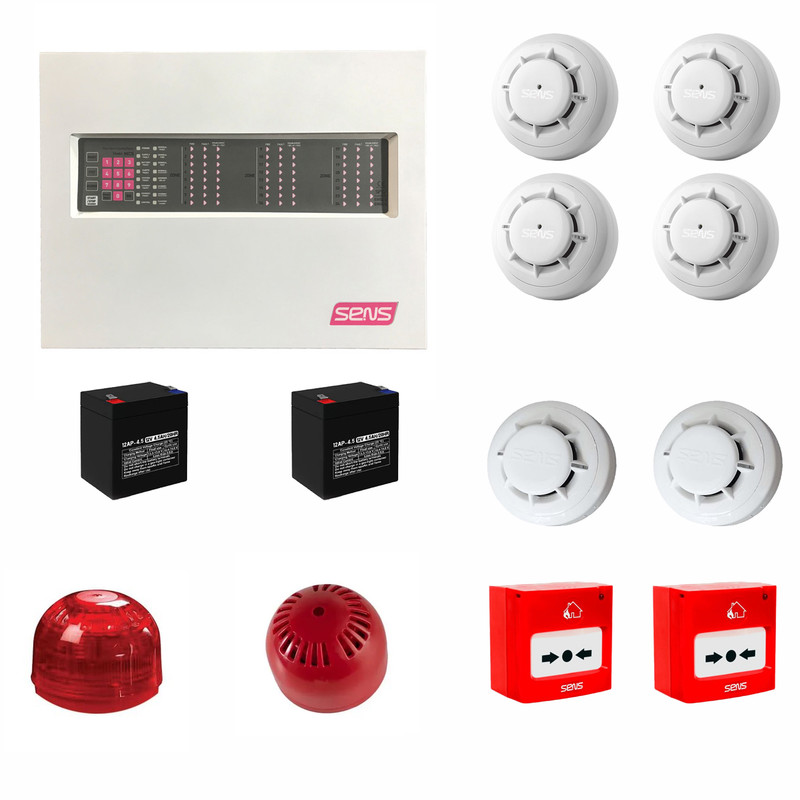 مجموعه مرکز کنترل اعلام حریق سنس مدل one zone یک واحدی