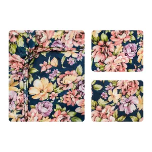 سرویس ملحفه آدنو مدل گلباران کد IR120 دونفره 3 تکه