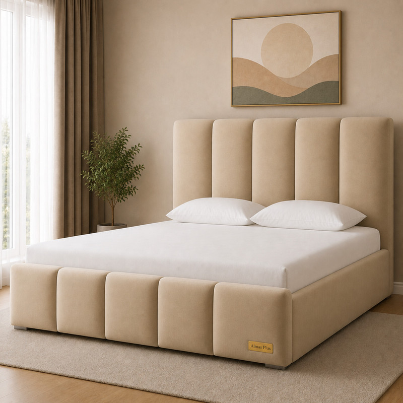 تخت خواب دونفره مدل نازگل سایز 180×200 سانتی متر