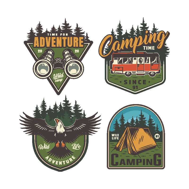 برچسب بدنه خودرو رایسان طرح آفرود کد OF0080 مجموعه 4 عددی