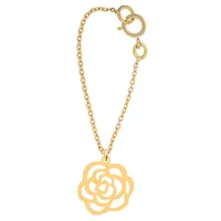 آویز ساعت طلا 18 عیار زنانه کرابو طرح گل مدل Kr9022