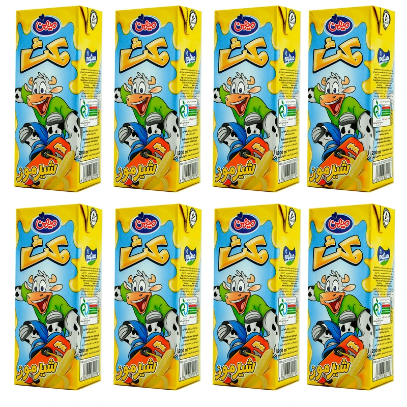 شیرموز فرادما میهن - 200 میلی لیتر بسته 8 عددی