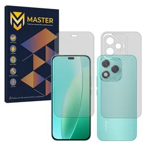 Master Resistant model transparent screen protector suitable for Honor 400 Lite Mobile phone along with the back protector