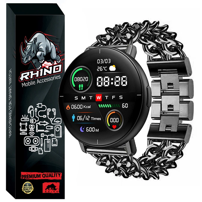 بند راینو مدل Cartier مناسب برای ساعت هوشمند میبرو لایت Lite