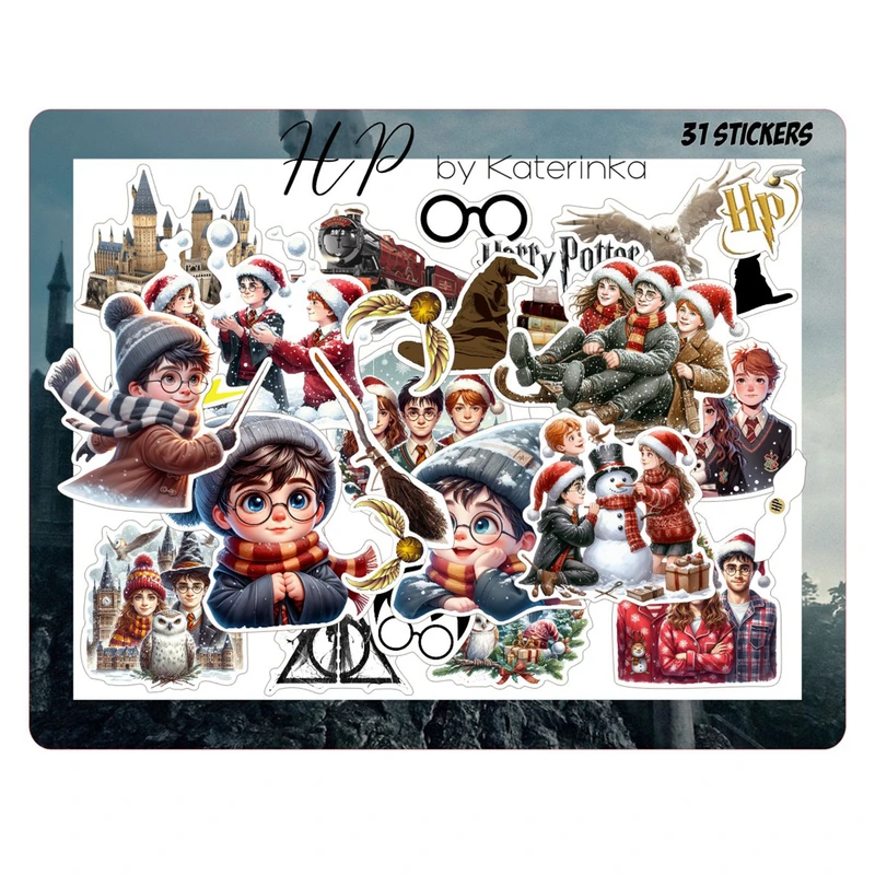برچسب کاترینکا طرح برش خورده بولت ژورنال و اسکرپ بوک مدل Harry Potter بسته 31 عددی