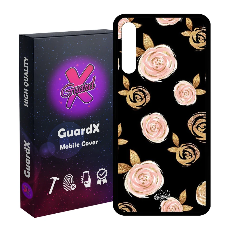 کاور گارد ایکس طرح Flower مدل Glass10105 مناسب برای گوشی موبایل هوآوی Y8P / P Smart S