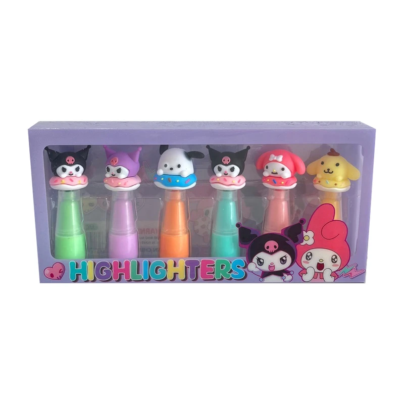 ماژیک علامت گذار مدل سر سیلیکونی کرومی بسته 6 عددی