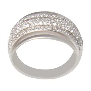 انگشتر نقره زنانه بازرگانی میلادی مدل رادیوم کد AWR_888